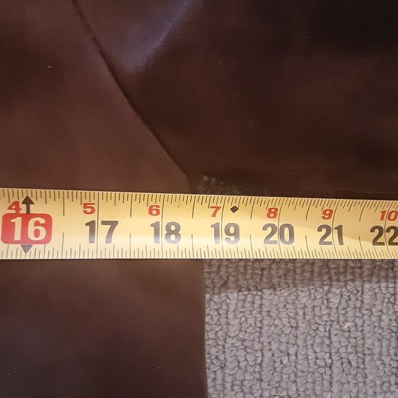 Classic Vintage Brown Genuine Sheepskin Shearling Long Coat Women's Size Small. - Picture 9 of 13